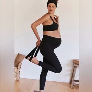 FP Movement by Free People Black Leggings Maternity M NWT
